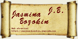 Jasmina Bozokin vizit kartica